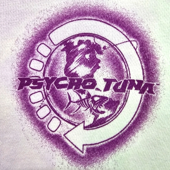 Psycho Tuna Tie Dye Cropped Graphic Hoodie Size L - Picture 4 of 10